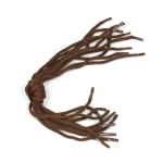 Шнурок для пакетов с крючком вязанный ⌀5 мм, l40см, 21 коричневый (100шт/50пар)