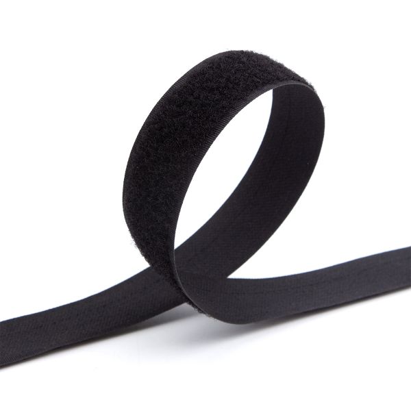 Лента контактная липучка (велкро) пришивная 50 мм / 25 метров, черный, 14.9 г/м, 6130-3105, /петля/, кач.
