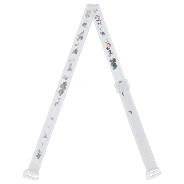 Бретели для бюстгальтера 10 мм, 10 пар, /РП/, лазер серебро, Gamma BR-1013