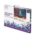 Алмазная (кристальная) мозаика Фрея ALPD-140, на подрамнике Яркий павлин, 40х30 см