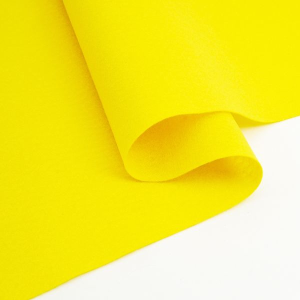 Фетр листовой мягкий 1.0 мм, 30х45 см, 10 листов, Hemline Hobby, 5 желтый, 11.041