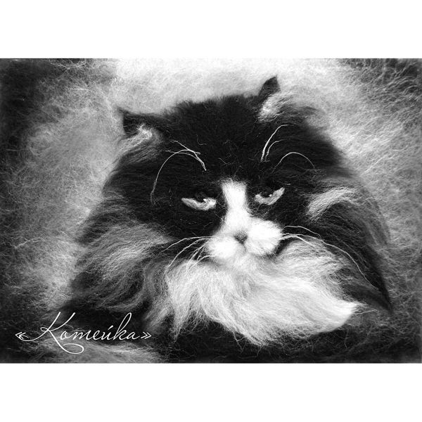 Набор для валяния (живопись цветной шерстью) 