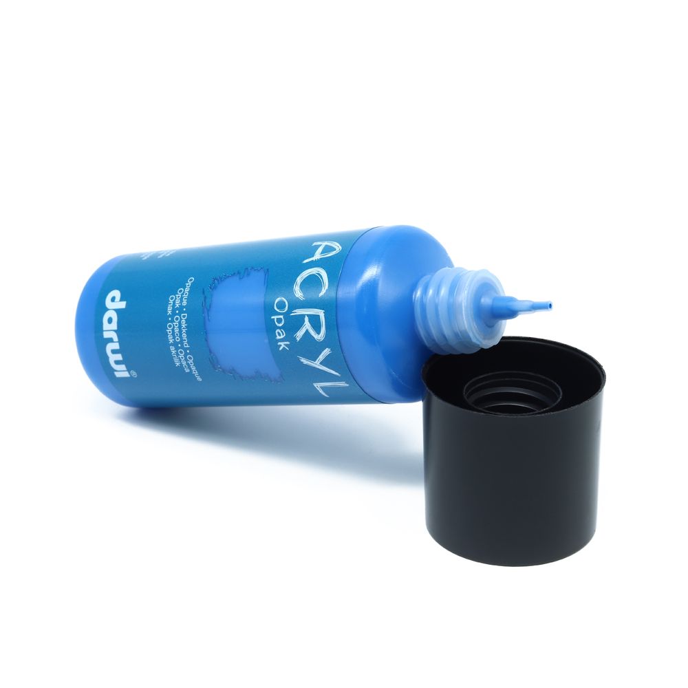 Краска акриловая Darwi Opak, 80мл, укрывистая, 261 Первичный синий