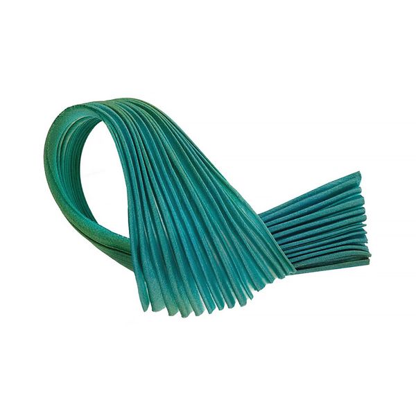 Лента декоративная 120.0 мм / 20 см, 115e изумрудно-зеленый, Floranta Shibori