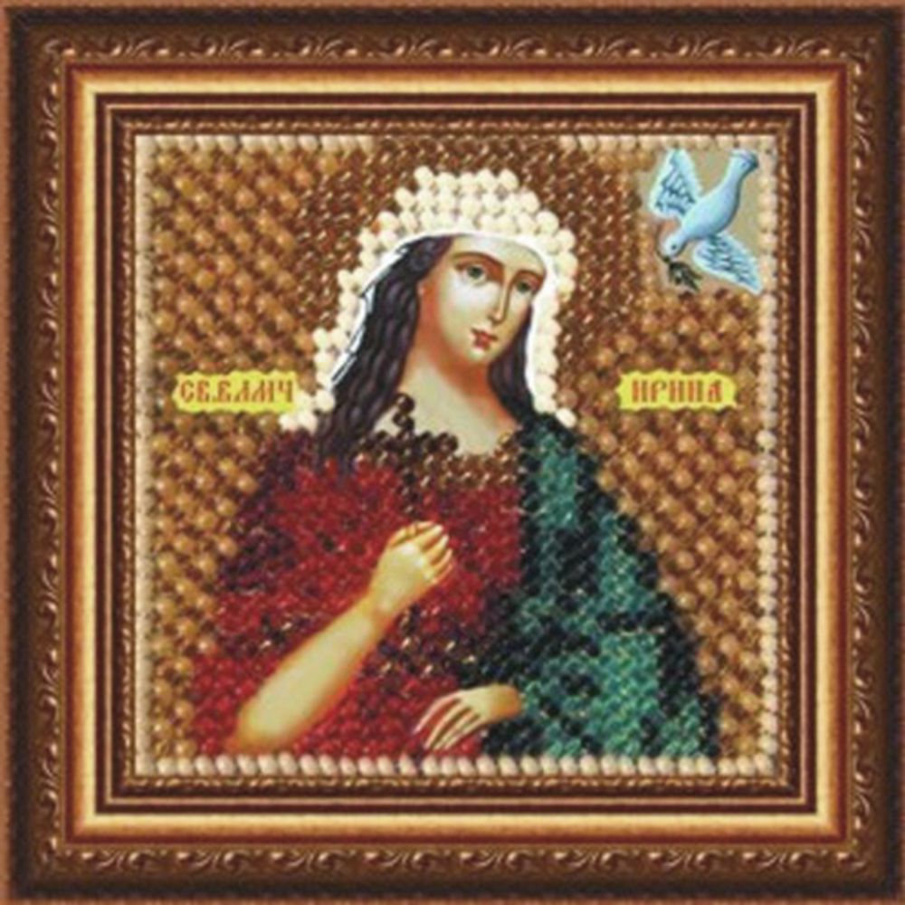 Вышивальная мозаика, Икона Св. Великомученица Ирина, 6.5х6.5 см