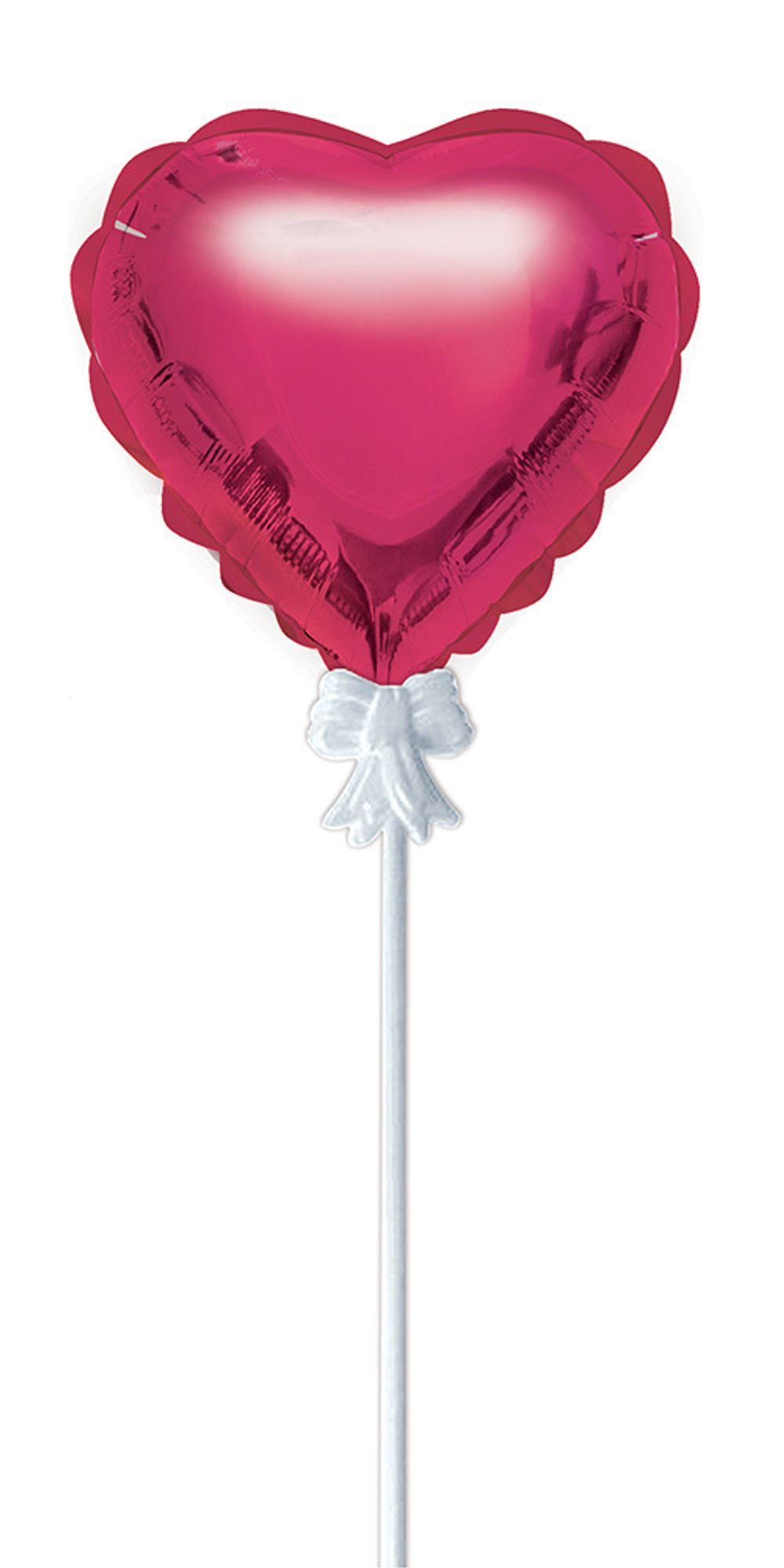 Шар самодув Сердце 11х10.5 см, 5 шт, розовый, Boomzee FBZ-07