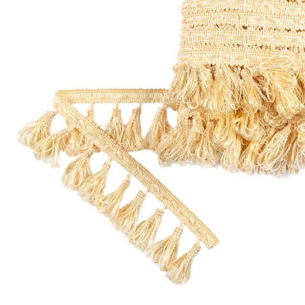 Бахрома отделочная 65.0 мм / 10 метров, с кистями, 122 крем, Gamma 991