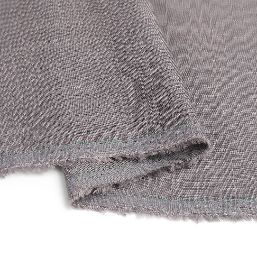 Льняная ткань 190 г/м², 140 см, в нарезке, цв. 15 серый, 10 метров /TOS/
