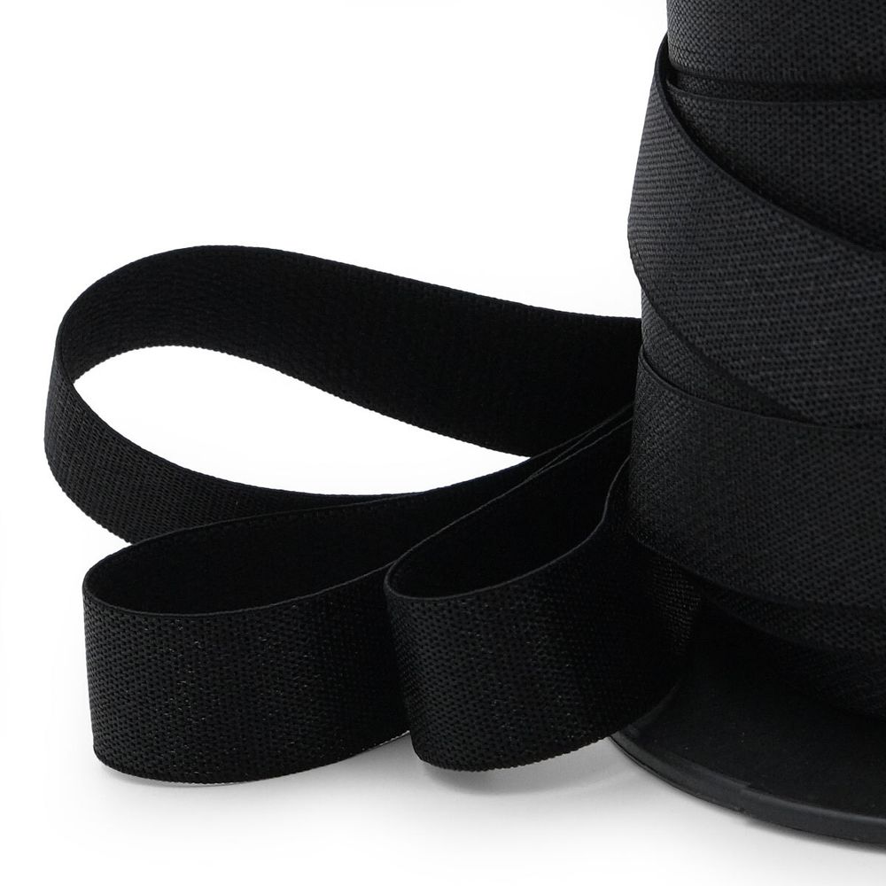 Резинка бельевая (бретелечная) 15.0 мм / 50 метров, черный, (ML200.015/1)