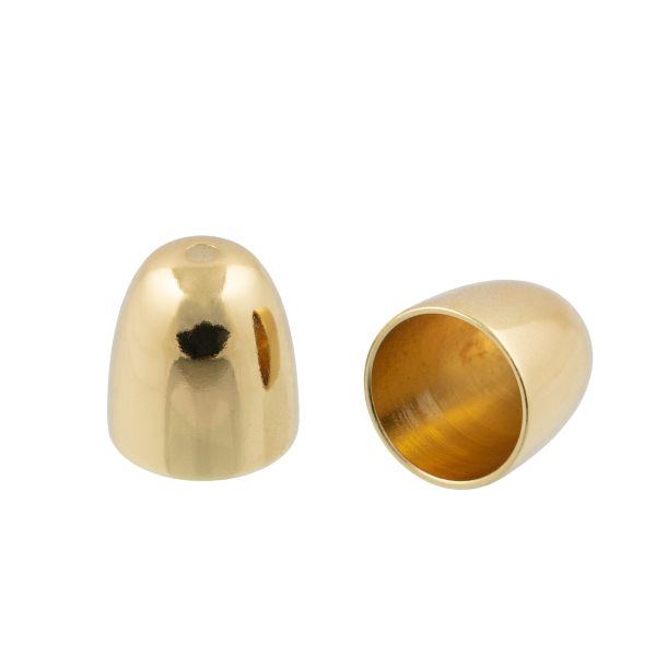Концевик для бижутерии 9х11 мм, 10 шт, 04 золото, Zlatka FMK-E06