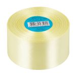 Лента атласная 1-сторонняя 50.0 мм / 33±2 метра, 009 св.желтый, Gamma
