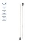 Спицы прямые металл ⌀3.5 мм, 25 см, никель, Gamma MKP25