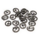 Пряжка ременная металл 10 мм (цв. чер.никель), 20 шт