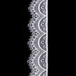 Кружево эластичное (стрейч) 60 мм / 3 метра, C501 белый