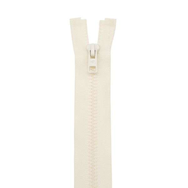 Молния трактор Arta Т6 (6 мм) 1 зам., разъем., 40 см, (2076), A122 ванильный, НОВЫЙ МАТОВЫЙ ЗАМОК, уп.5 штук