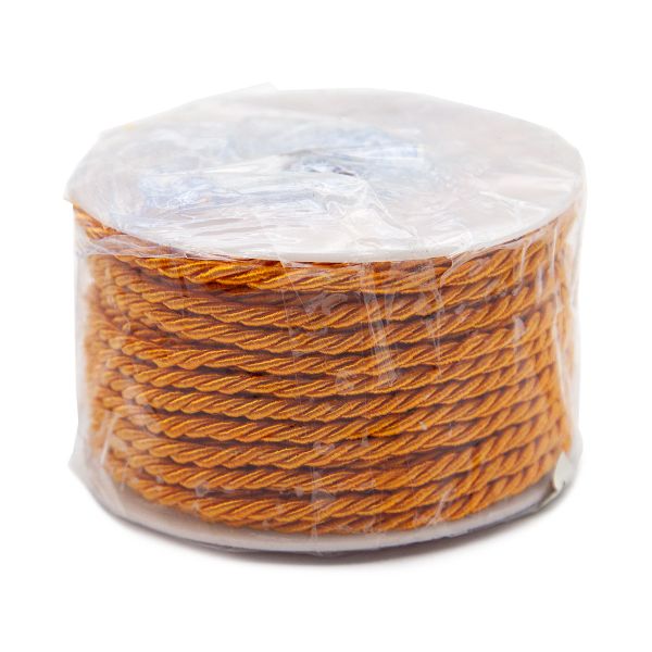 Шнур витой ⌀3.0 мм / 18.29 метров, 7 т.желтый