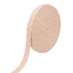 Стропа (ременная лента) 40 мм / 45.72 метра, [48.20 г/пог.м], с принтом эластичная, ZH821 бежевый/коричневый, 3Al294