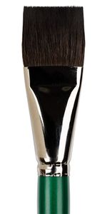 Кисть имитация белки плоская №10, 1 шт, короткая ручка, Vista-Artista 90212-12