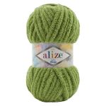 Пряжа Alize (Ализе) Softy Mega / уп.5 мот. по 100 г, 70м, 485 черепаха зеленая