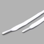 Шнурки плоские с металлическим наконечником 10.0 мм / 130 см, 50 пар (100 шт), белый, 6220-0134