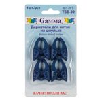 Держатели для ниток на шпульке, силикон, 4 шт, Gamma TSB-02