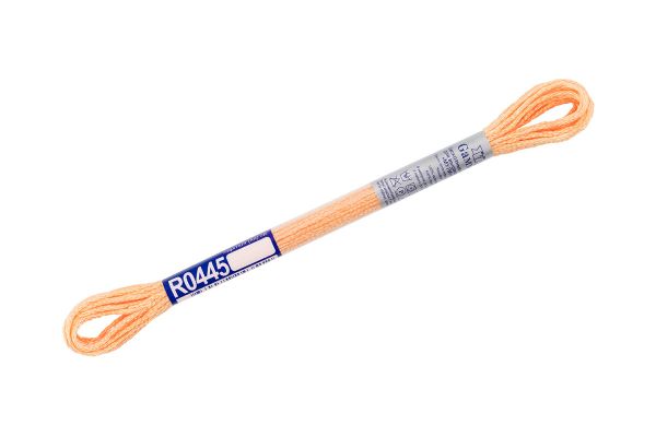 Мулине Gamma 100% хлопок, цв.R0445 кирпичный, 12 мотков по 8 метров