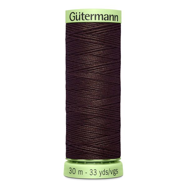 Нитки отделочные Gutermann Top Stitch, 30м, 023 горький шоколад, 5 катушек