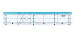 Линейка для пэчворка пластик, Gamma QRL-10