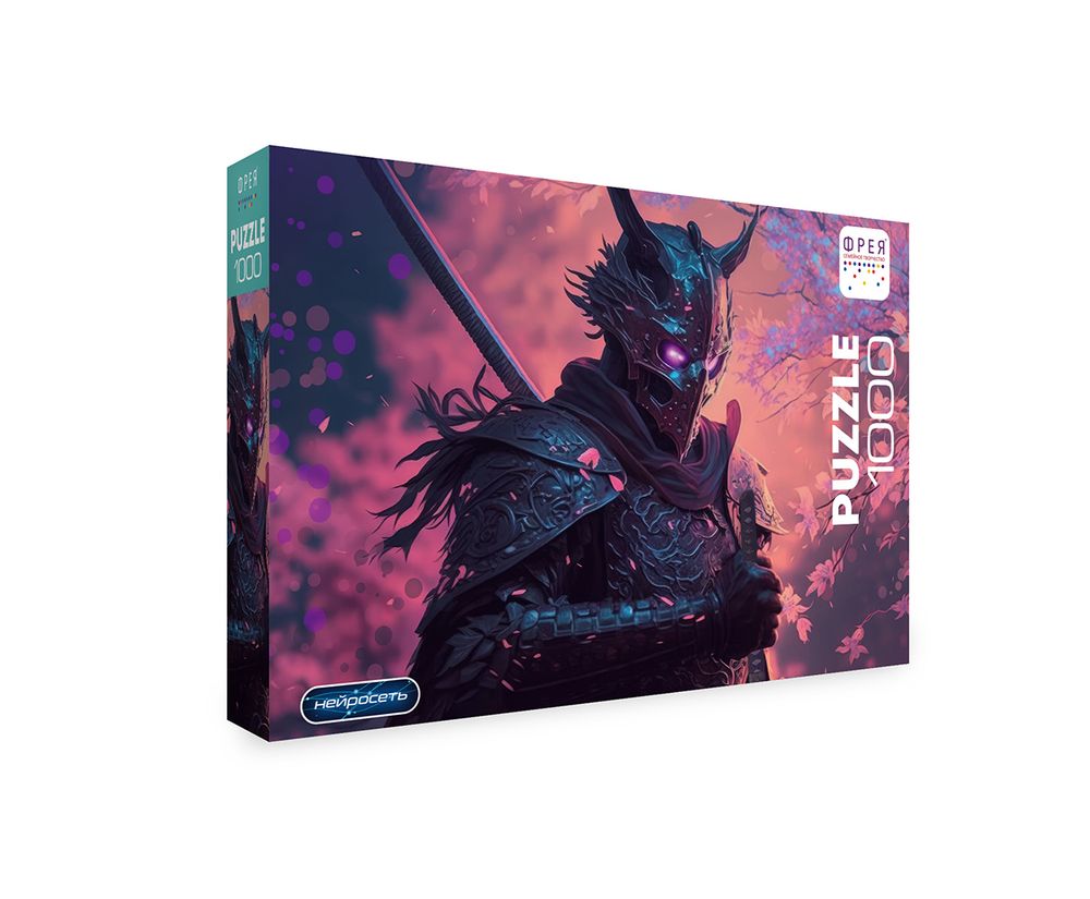 Пазл 1000 элементов, Самурай в сакуре, PZL-1000/52, Фрея