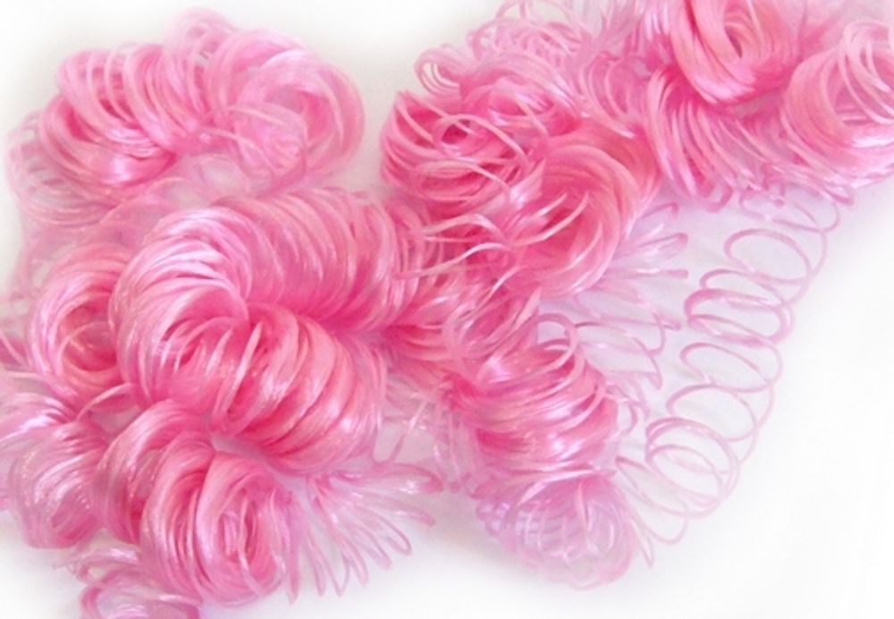 Волосы кудри 45±5г, цв. розовый