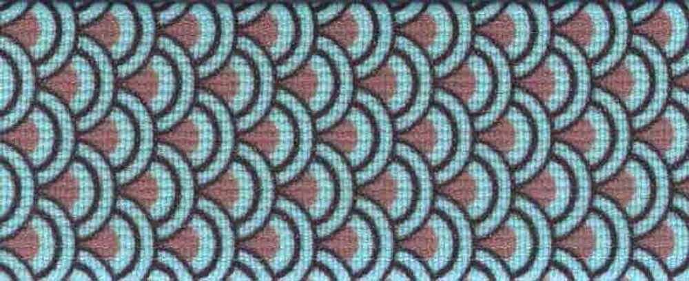 Стропа (ременная лента) декоративная 30 мм, ментоловый, 10 м, Safisa (Spiral)