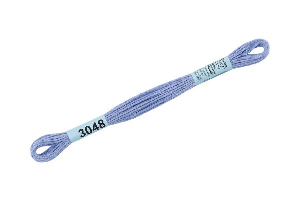 Мулине Gamma 100% хлопок, цв.3048 св.сиреневый, 24 мотка по 8 метров