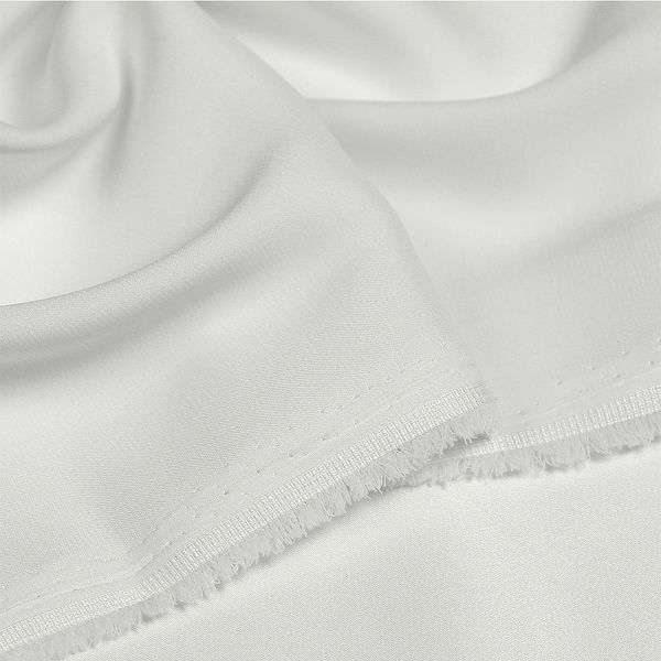 Шелк Армани 90 г/м², 150 см / 2 метра TBYArm-001 цв.01 белый