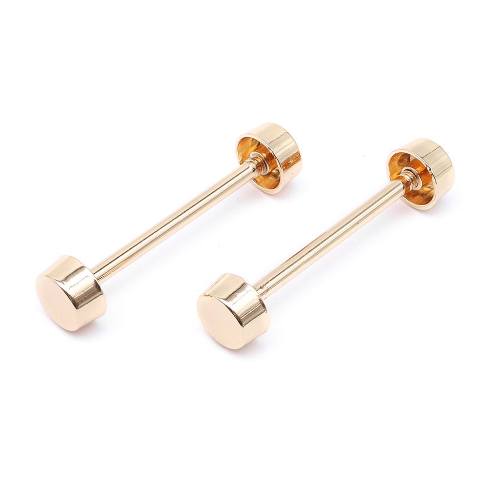 Шпилька для сумки металл L-30мм/10мм с таблеткой ⌀10мм, золото ГР, 66786, 10 шт