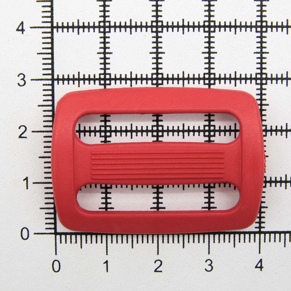 Пряжка, ПА, цветная, 30 мм (с820 красный), 50 шт