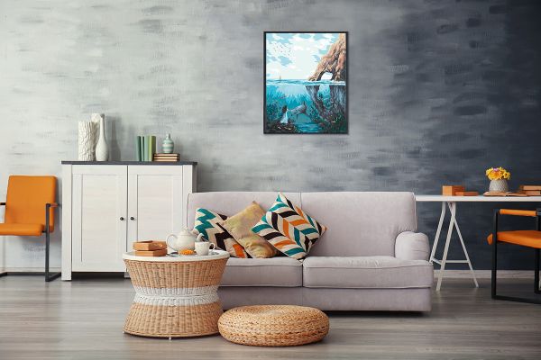 Картина по номерам Фрея, Подводное царство, 50х40 см