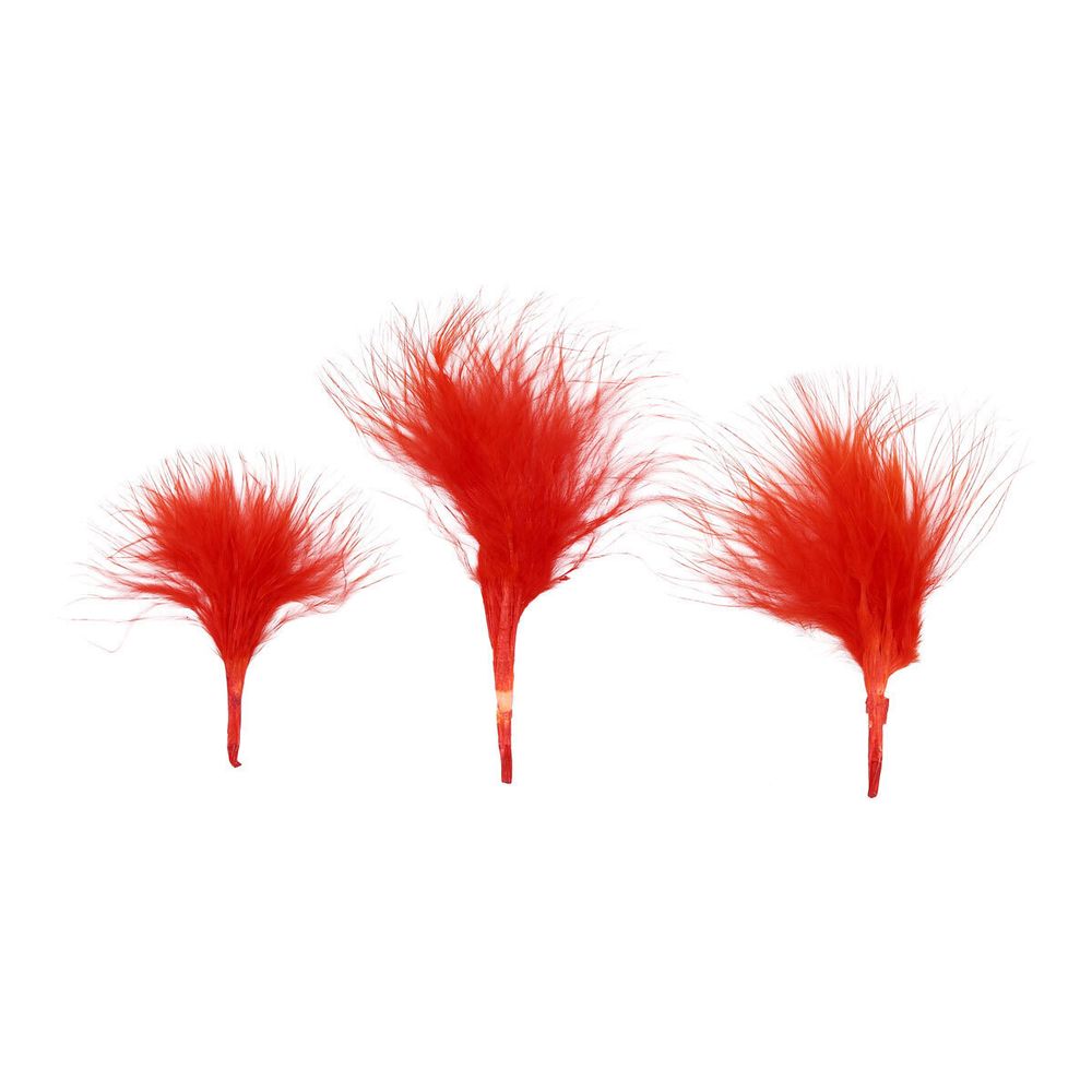 Перья декоративные 5-10см, 25 шт, H-71 лососевый