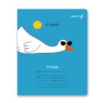 Тетрадь ученическая школьная, выборочный лак, A5+ 18 л. на скобе 65 г/м², белизна 100 %, 20 шт, клетка, 01133 Красавчик, Светоч Т86