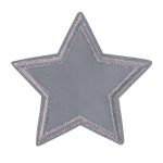 Светоотражающая термоаппликация звезда 6.5х6.5 см, 10шт