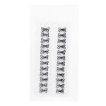 Крючки пришивные 12х7 мм, №1, оксид, 0300-4005