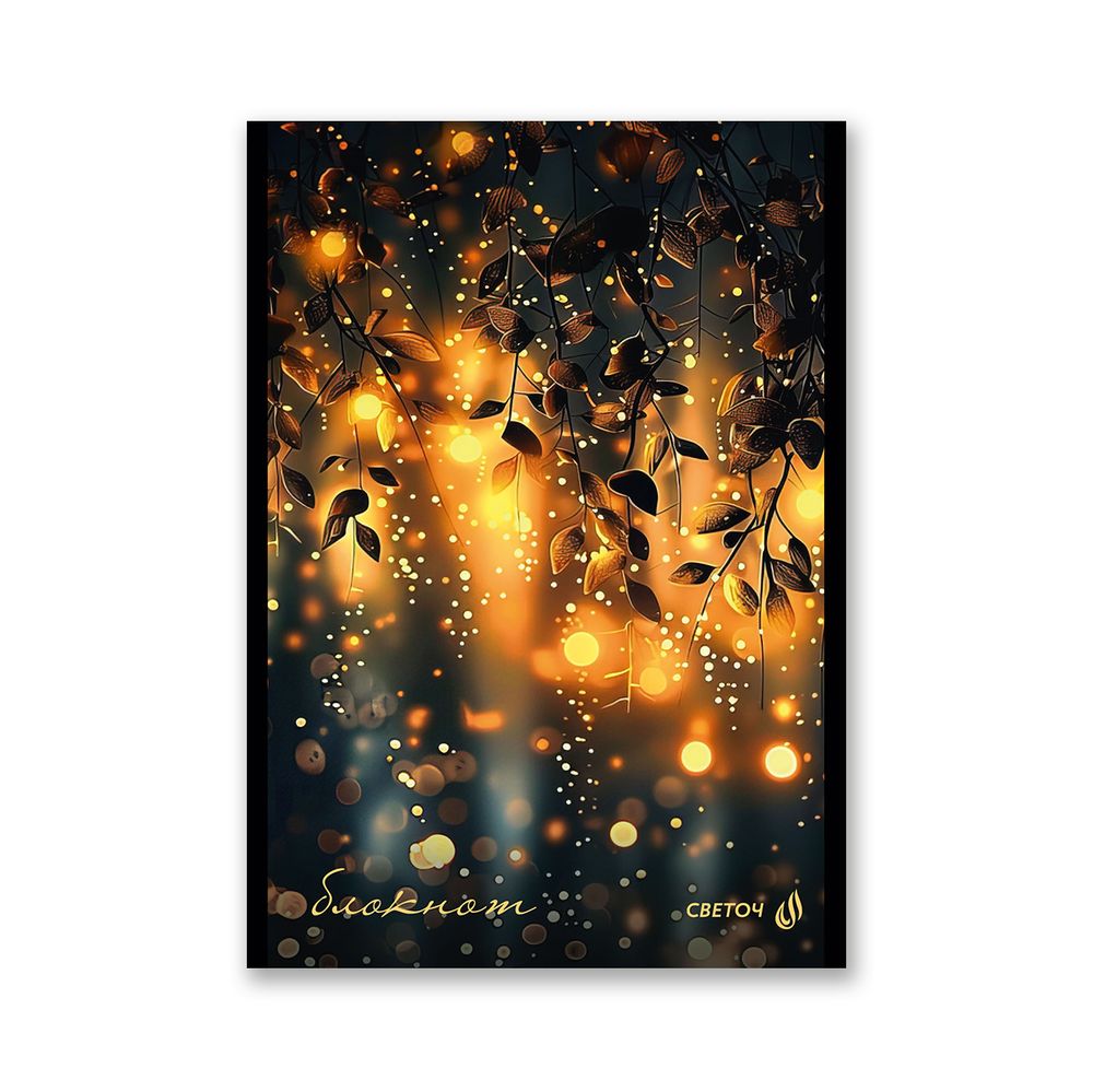 Блокнот на скобе, A5 48 л. 12 шт клетка, В лунном свете 01735, Б262 Светоч