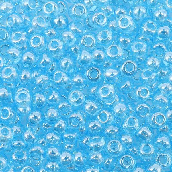 Бисер Preciosa прозрачный блестящий, круг.отв., 100 г (5х20 г), (66000)331-19001/10/0