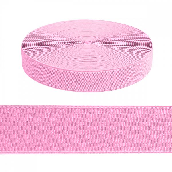 Резинка для подтяжек (помочная) 40.0 мм / 25 метров, ультра, RD.40134, 134 розовый