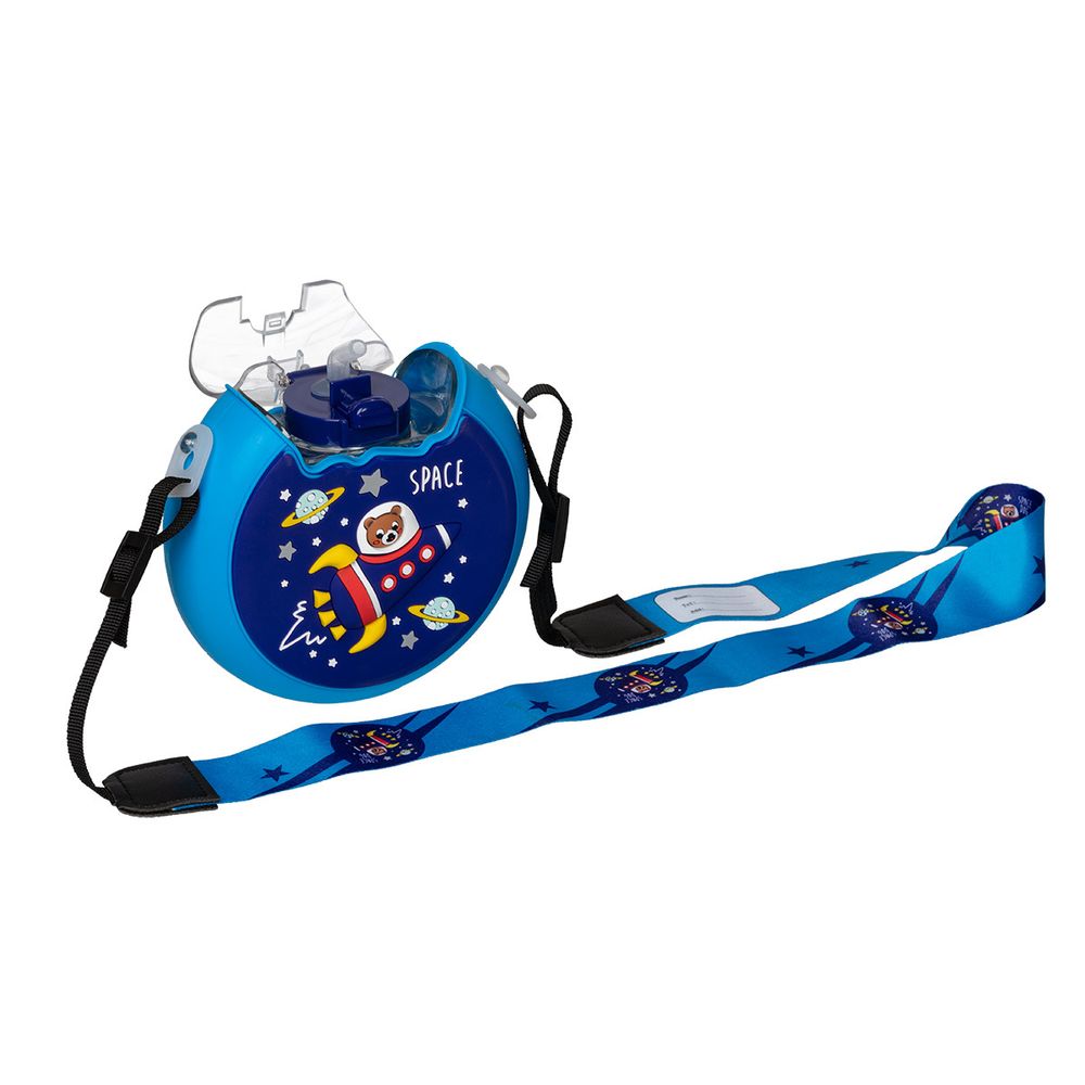 Бутылка пластиковая 380 мл, ⌀14 см, №05 синий/космос, Lol&Pop LLP-011