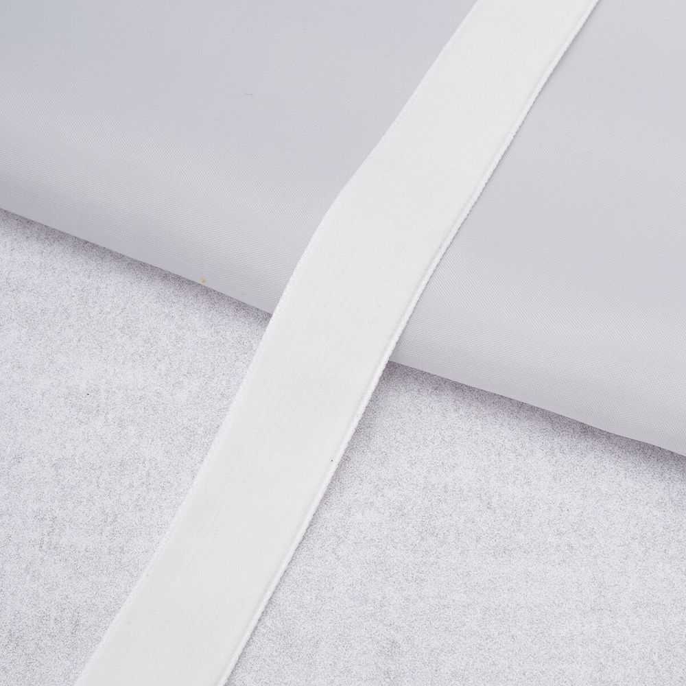 Лента бархатная (тесьма) 20.0 мм / 10±0.5 метров, рис. 8319, белый, С3513Г17