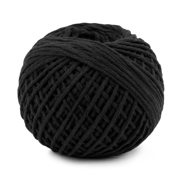 Шпагат х/б ⌀1.5 мм, 100% хлопок, 100 м, черный, Gamma ШХ5