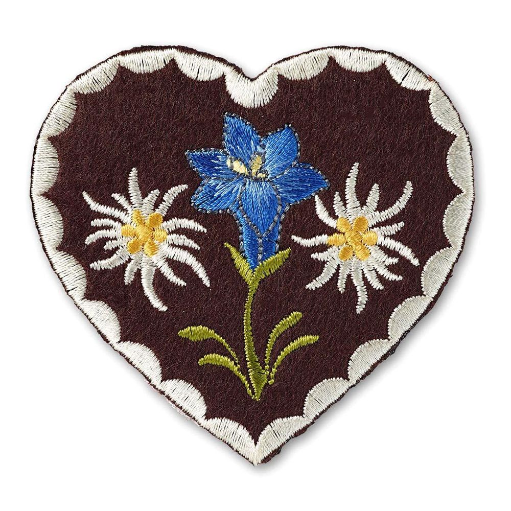 Термоаппликация-заплатка Сердце кор. Эдельвейс Prym