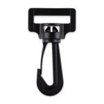 Карабин пластик 32 мм, 100 шт, черный, Gamma GHB003