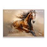 Альбом для рисования 100 г/м², A4 29.5х20.2 см, 40 л. на скобе 5 шт, 01715 Грация и сила, Светоч А258