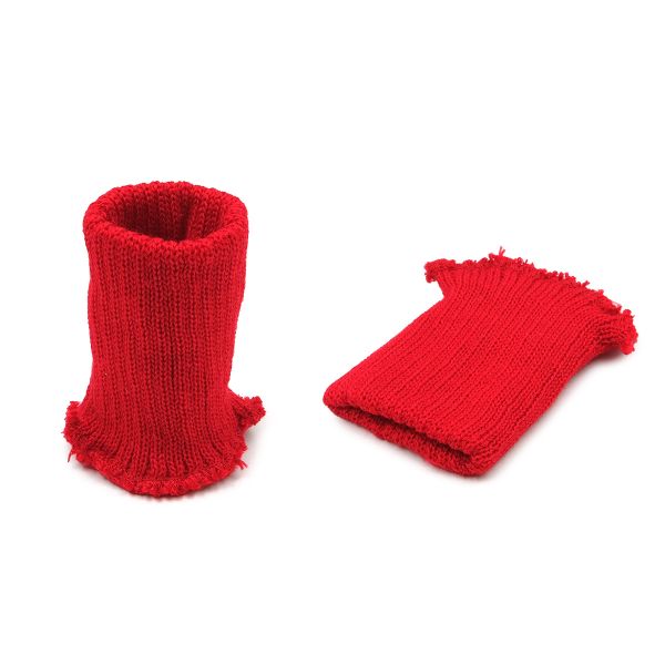 Манжеты трикотажные 7.0х9.5 см, 1 пара, плотные, 6 кл, 2х1, без шва, 739 кармин (красный)